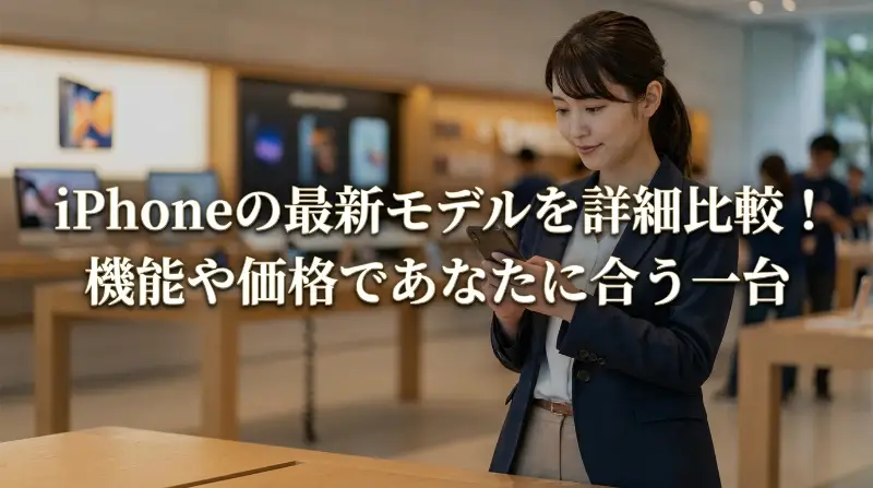 iPhoneの最新モデルを詳細比較！機能や価格であなたに合う一台