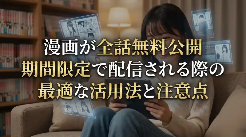 漫画が全話無料公開期間限定で配信される際の最適な活用法と注意点